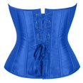 thumbnail image 4 of JIKNTTR Corset Tops for Women Satin Lace Up Corset Top Plus Size Gothic Corset Overbust Shapewear Bustier Corset Trendy Clothes, 4 of 4