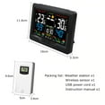 thumbnail image 6 of Digital LCD Weather Station Clock Indoor & Outdoor Calendar Thermometer Wireless, 6 of 14