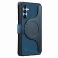 thumbnail image 3 of Wallet Case for Samsung Galaxy A54 5G Cash Credit Pocket Card Slots Holder Folio Flip Shockproof Full Coverage Detachable Magnetic Cover [Compatible with Magsafe] Kickstand, Blue, 3 of 10