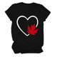thumbnail image 5 of Camisas de Manga Corta para las Mujeres Impresión de Manga Corta Cuello Redondo, Camisa Casual de Poliéster para las Mujeres, Lavado de Manos, 5 of 6