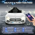 thumbnail image 6 of Xuanlur Licensed Benz CLS 350 12V Electric Ride on Toys with Parent Remote Control, Spring Suspension, Electric Car for Kids, Power Car Wheels with Bluetooth Music, LED Lights (White), 6 of 7