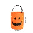 thumbnail image 5 of Orange LED Halloween Candy Bag, Light Up Reusable Polyester Bucket, Large Capacity Trick Or Treat Tote Bag, Kids Halloween Party Favor Decoration, 5 of 6