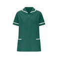 thumbnail image 3 of Hvyesh Womens Scrubs Tops 2025 Short Sleeve V Neck Tunic Nursing Working Uniform Slim Fit Button Downs Scrubs Tops, 3 of 6