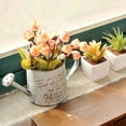 thumbnail image 2 of Retro Water Bucket Sprinkler Pot Iron Flower Pots Metal Vase Home Garden Decor, 2 of 10
