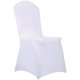 thumbnail image 2 of Paquete de 8 fundas elásticas para sillas de spandex, color blanco, fundas elásticas universales para sillas para bodas, fiestas, banquetes y comedores (8 unidades blancas), 2 of 4