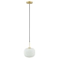 thumbnail image 2 of Modway Reprise Glass Pendant Light in White Satin Brass, 2 of 7