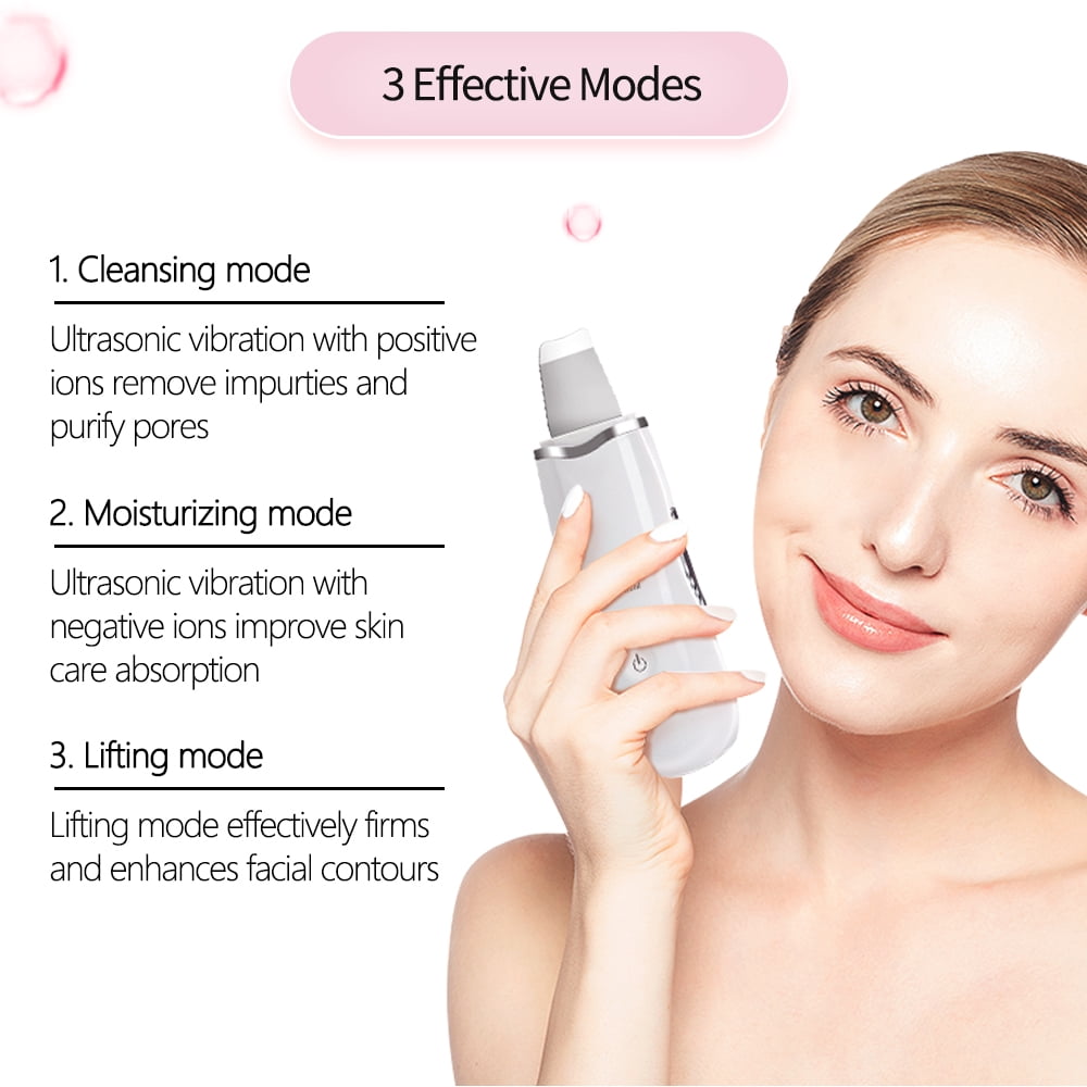 Ultrasonic Face Skin Scrubber Facial Cleaner Skin Peeling Blackhead Removal Revitalize Your Face Naturally