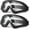 Black+black Frame/Clear Lens, variant on Motorcycle Goggles Kids,2 Pack Dirt Bike ATV Motocross Ski Goggles, Off Road Riding Racing Glasses for Child, Anti-UV Dust Airsoft Glasses for Men Women Youth Adult ( Black Frame/Color+clear Lens )