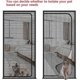 thumbnail image 4 of Reinforced Cat Screen Door Heavy Duty Pet-Proof Screen with Zipper White Prevents Pets from Running Out, 4 of 5