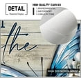 thumbnail image 2 of Blue Butterfly Flower Wall Art Bathroom Just Breathe Pictures Wall Decor Canvas Painting Prints Home Decorations Framed for Bedroom Living Room 12X16 Inch, 2 of 6