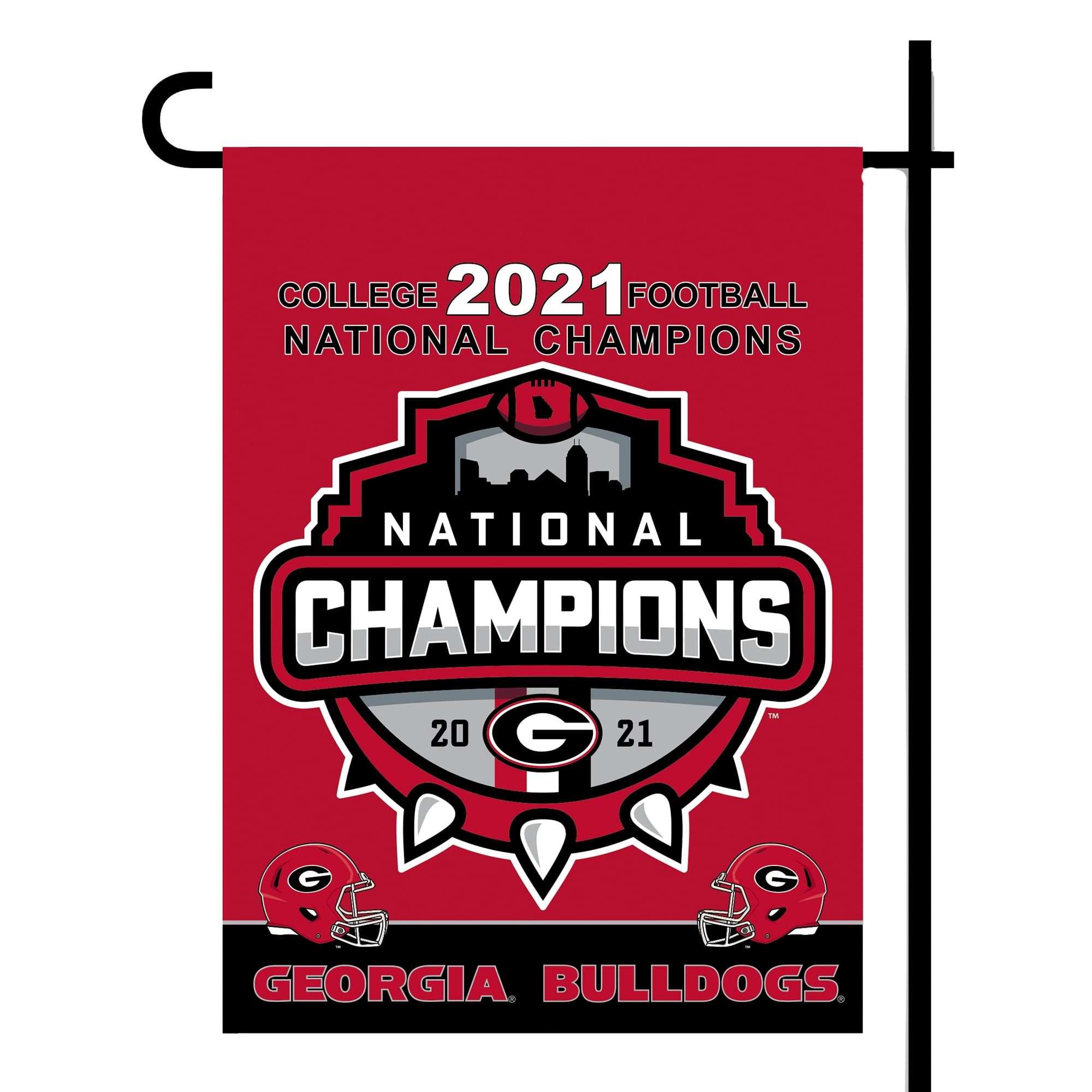 NCAA University Georgia Bulldogs 12.5 x 18 Inch 2-Sided Garden Flag Logo 