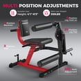 thumbnail image 4 of FED Fitness 4 IN 1 Leg Extension Curl Machine - Adjustable Leg Curl Machine with 700lbs Capacity (Red), 4 of 8