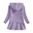 thumbnail image 7 of KAUOD Girls Cotton Pullover Hooded Dress Long Sleeve Plain Fall Casual Dresses Kids Toddler Soft Lightweight Hoodie Tops, 7 of 7