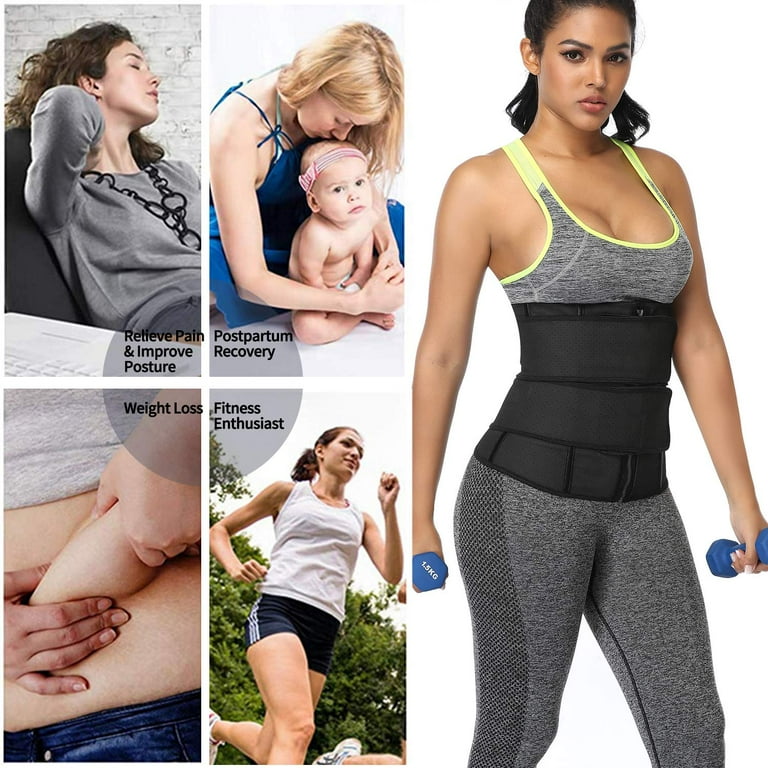 Vaslanda Latex Fajas Colombiana for Women Latex Waist Trainer Cincher Trimmer Corset Weight Loss Body Shaper Walmart