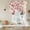 Light Beige Dark Pink, variant on Happy Valentines Day Balloon Curtains 63 Inch Length for Living Room/Bedroom, Red Love Branches Spring Rod Pocket Privacy Door Curtains Decorative Tie Up Shade for Window 52"x63"