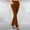 Coffee, variant on Lenago Women's Leggings Fashion Casual Temperament Solid Micro Pull Slim Flare Trousers Pants