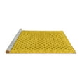 thumbnail image 2 of Ahgly Company Machine Washable Indoor Round Oriental Yellow Modern Area Rugs, 6' Round, 2 of 4