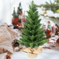 thumbnail image 4 of Set of 2 Tabletop Christmas Tree 2 Ft Without Lights, Artificical Small Mini Xmas Pine Tree with 68 PVC Brench Tips for Indoor, 4 of 8