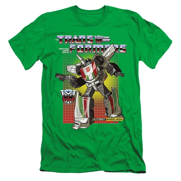 Transformers Wheeljack S/S Adult 30/1 T-Shirt Kelly Green