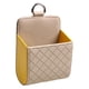 thumbnail image 3 of Organizador de bolsa de ventilación de coche, soporte de bolsillo para automóvil, cubo de almacenamiento práctico de cuero PU para vehículos, bolsa de Amarillo, 3 of 8