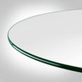 thumbnail image 3 of Dulles Glass 20" Round Table Top 3/8" Thick, Pencil Polished Tempered Glass for Indoor Dining or Outdoor Patio, 11 Pounds, 3 of 7