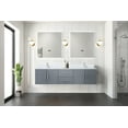 thumbnail image 7 of Volez 36 in W x 18.25 in D Navy Blue Single Bath Vanity with Side Cabinet, White Ceramic Top, and Faucet Set, 7 of 7
