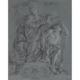thumbnail image 2 of Vittorio Maria Bigari 20x24 Gold Ornate Framed and Double Matted Museum Art Print Titled - Allegory of History, with Time (1761), 2 of 4