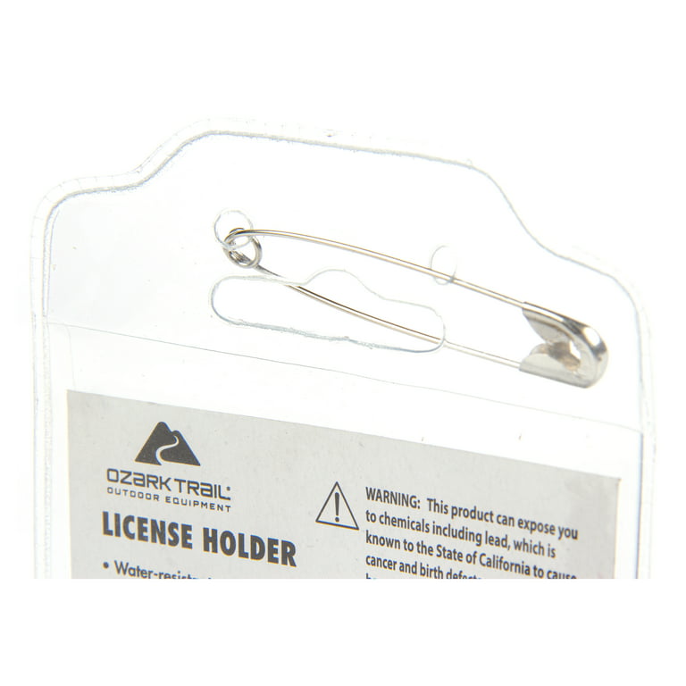 Weatherproof License Holder with Pin Included  