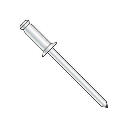 

3/16 x .25 -.37 (#68) Countersunk Blind Rivets / All Steel / Zinc / Max Barrel Length: .700 (Quantity: 5 000 pcs)