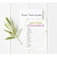 thumbnail image 4 of Inkdotpot 50-PackBaby WordScrambleBaby ShowerGame Cards Confetti Star Gender Neutral Party Supplies-Fun Baby Shower Game Favors, 4 of 6