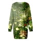 thumbnail image 3 of Vestido Casual Para Mujer, Moda de Otoño E Invierno, Estampado Navideño, Cuello Redondo, Manga Larga, Informal, 3 of 3