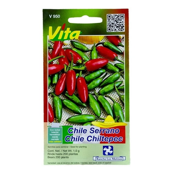 Semillas Para Sembrar Rancho Los Molinos Vita Chile Serrano