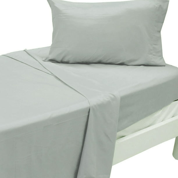 3pc Light Grey Twin Xl Bed Sheet Set, Dimensions Of Xl Twin Bed Sheets