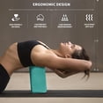 thumbnail image 3 of 2pcs Yoga Blocks Gym Bricks -Comfortable Fitness Yoga Bricks, Anti-Slip, Lightweight and Travel Friendly Pilates Practice, 3 of 6