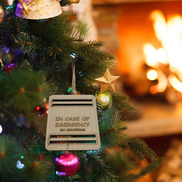 Colgante de madera para tarjetas tarjetas de regalo hechas a mano soporte para dinero decoración de árbol de Navidad (D) JShteea Libre de BPA