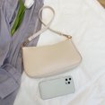 thumbnail image 2 of Bolsas De Hombro Vintage mujer PU hombro axila bolso color sólido monedero bolsos (blanco), 2 of 9