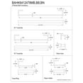 thumbnail image 2 of Kingston Brass BAHK6412478BB Lasdun 5-Piece 18" and 24" Towel Bars Bathroom Accessory Set, Brushed Brass, 2 of 4