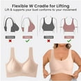 thumbnail image 7 of Everyday Bras for Women Womens Bra 36c Sports Bras for Women Non Removable Pads Skin Tone Bra Underwire Bras for Women Running Girl Bra Womens Bras Comfortable Support Women Bras plus Size Beige XL, 7 of 7