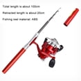 thumbnail image 3 of Fishing Rod Reel Combo Mini Pen Fishing Pole Kit Telescopic Fishing Rod New I1, 3 of 8