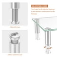 thumbnail image 6 of Hemudu Dual Monitor Stand -Adjustable Length and Angle Dual Monitor Riser, Computer Monitor Stand, Desktop Organizer, Monitor Stand Riser for PC, Computer, Laptop (Clear), 6 of 7