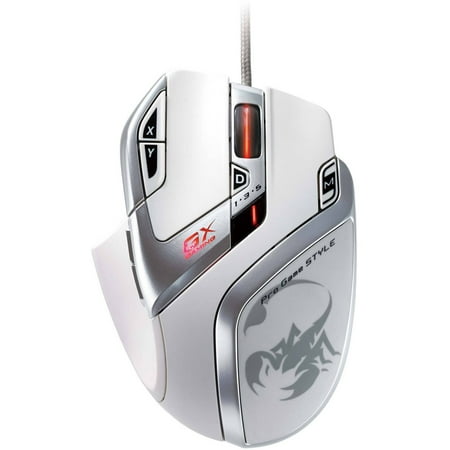 Genius GX Gaming Deathtaker White Edition 9-Button Gaming Mouse