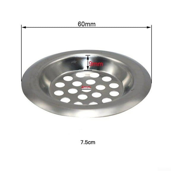 UHUSE STEEL PLUG STRAINER Bath/Bathroom Sink Shower Drain Filter Cover Hair Catcher UK