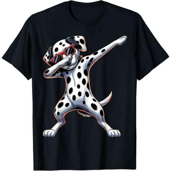 Sam Soft Dalmatian Dabbing Dog T-Shirt