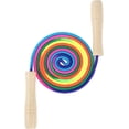 thumbnail image 4 of Cuerda de saltar de algodón para niños (Colores Arcoíris), 2.6m ajustable con mangos de madera ergonómicos, cuerda suave y segura para ejercicio al aire libre y fitness infantil, 4 of 4