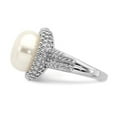 thumbnail image 4 of Freshwater Cultured 11-12mm Pearl Ring in Sterling Silver, 4 of 5