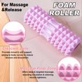 thumbnail image 2 of In Foam Roller Set- High Density ; Yoga Roller Muscle Roller Stick Spiky Massage Ball Bands Carry Bag for Whole Body Therapy Back Leg Deep Tissue&Exercise (, 2 of 7