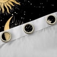 thumbnail image 4 of Feelyou Mystic Moon Sun Curtains Pack of 2 (42x84 Each), Black Gold Galaxy Sky Curtains Blackout, Dreamy Stars Print Bedroom Curtains, Curtains and Drapes Room Decor, 4 of 6