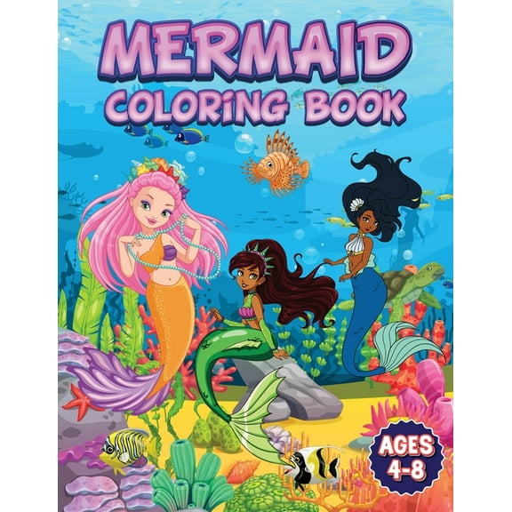 Mermaid Coloring Book, (Paperback)