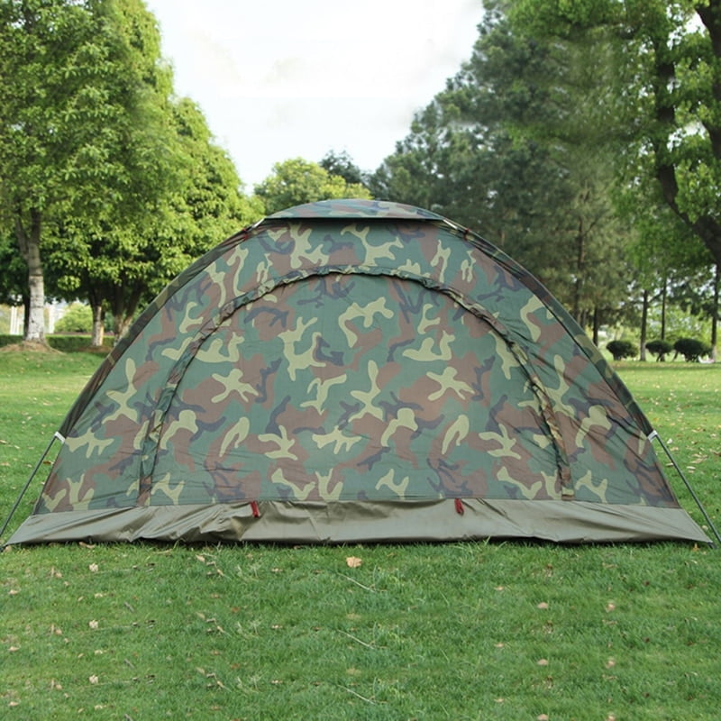 1-4 Person Portable Outdoor Camping Camouflage Tent Outdoor Camping Recreation 