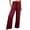 Wine, variant on Baberdicy Women's Wide Leg Lounge Pants with Pockets Lightweight High Waisted Adjustable Tie Knot Loose Trousers Army Green, Size: S-3Xl